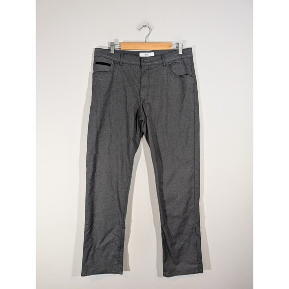 BRAX Men Gray Copper Fancy Regular Chino Pants Sz 36 Normcore Preppy Casual Work - Picture 1 of 11